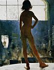 Dans Paintings - Le Jeune Modele Posant Dans L'Atelier by Jules-Alexis Muenier